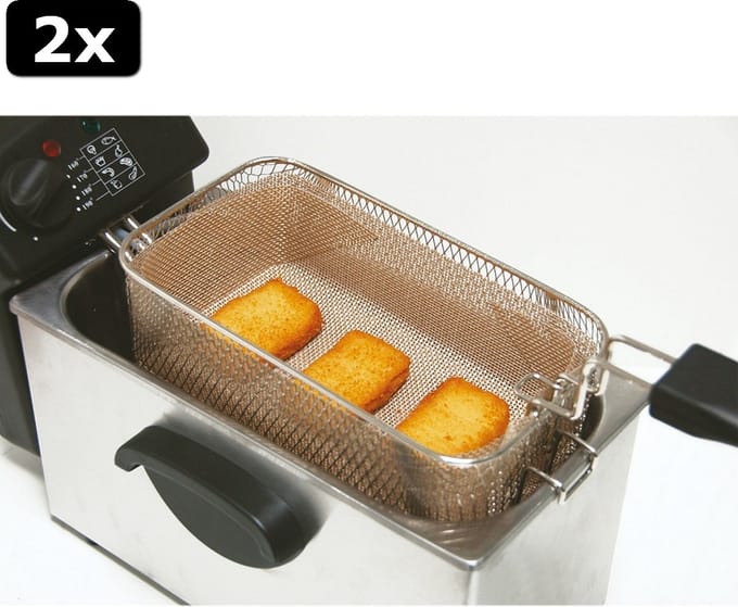 2x Nostik Friteusefilter voor Bakmandje 25x34cm