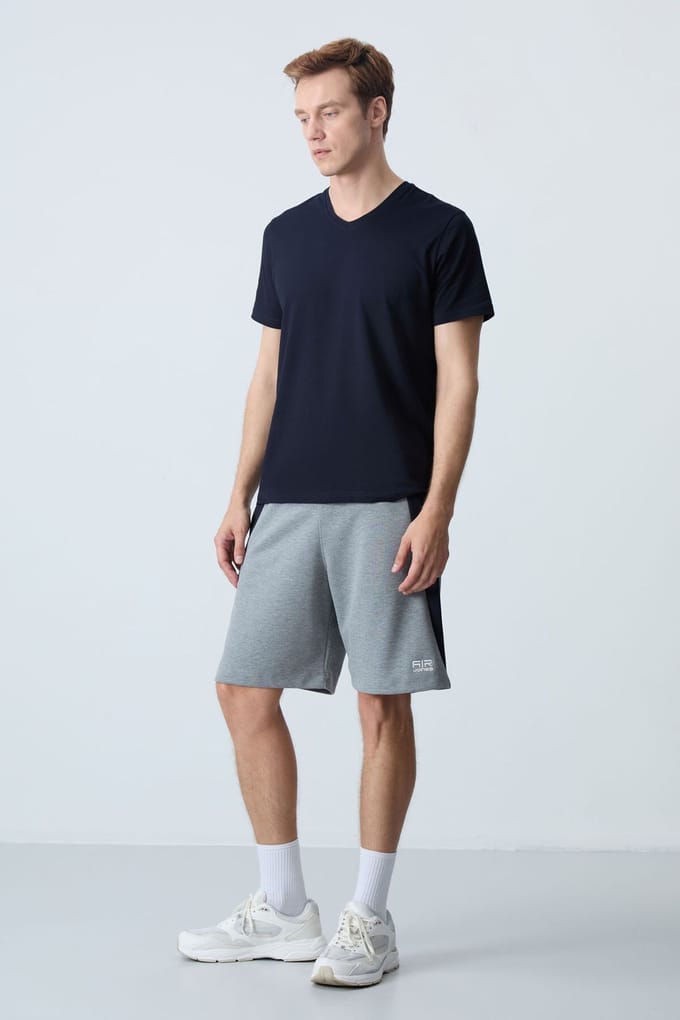 Heren Katoenmix Sweatshorts