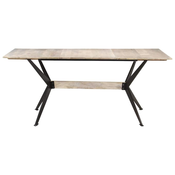 vidaXL - Eettafel - 180x90x76 - cm - massief - mangohout
