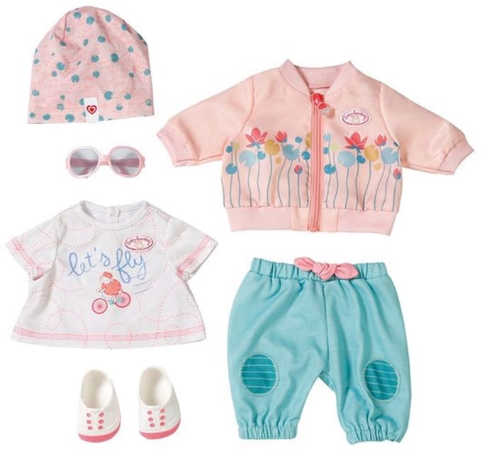 Baby Annabell Active Deluxe Fietsset Outfit - Poppenkleding 43 cm