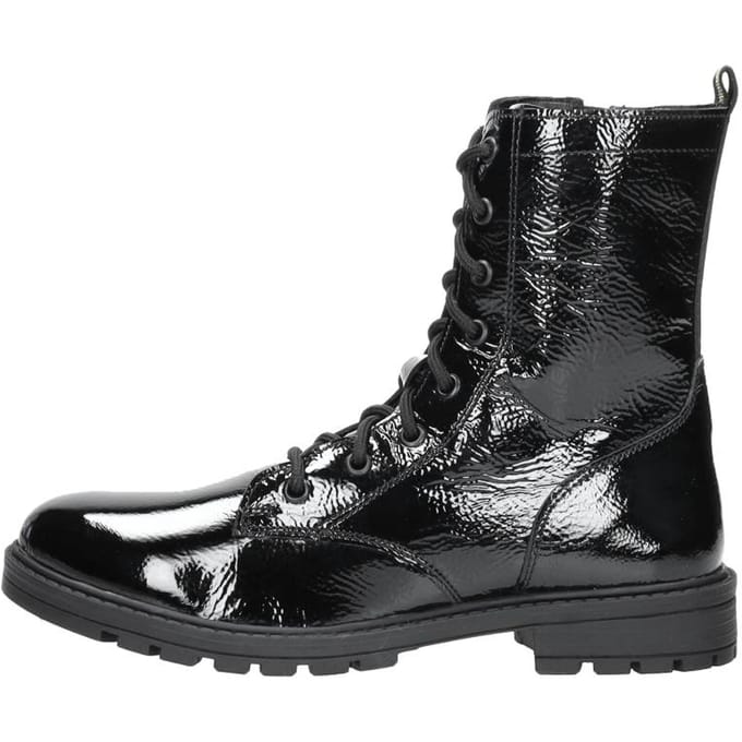 SUB55 Veterschoen hoog Veterschoen hoog - Zwart lak - Maat 33