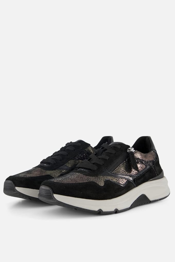 Gabor Rollingsoft Sneakers grijs Textiel - Dames