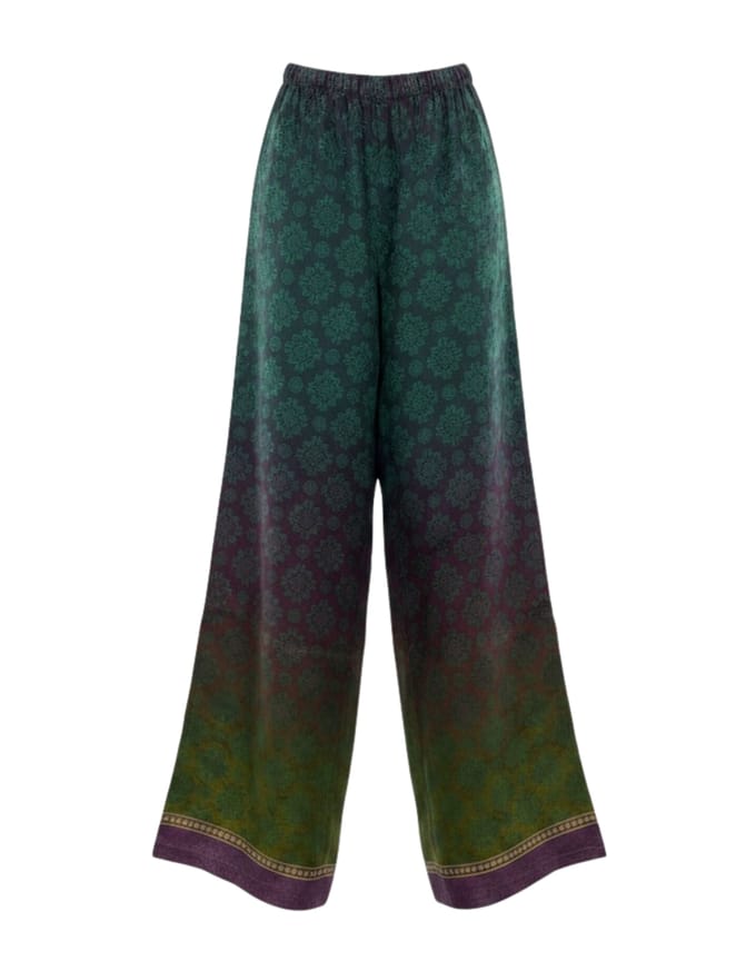 Kate & Jules Melvin. unieke print/kleur Pantalons Groen Melvin