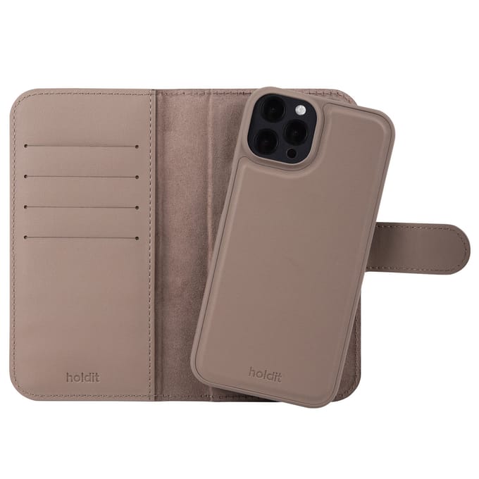 Holdit Wallet Case Magnet Plus geschikt voor Apple iPhone 12 (Pro) - Mocha Brown
