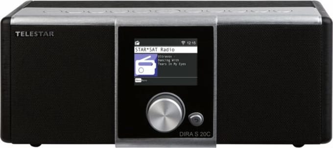 Telestar DIRA S 20C – Internetradio – Bluetooth – WiFi – Dubbel Alarm - Zwart