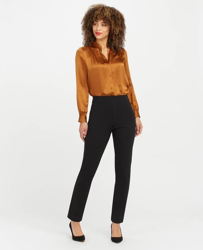 Spanx Maat S  - The Perfect Pant Slim Straight Leg- Zwart