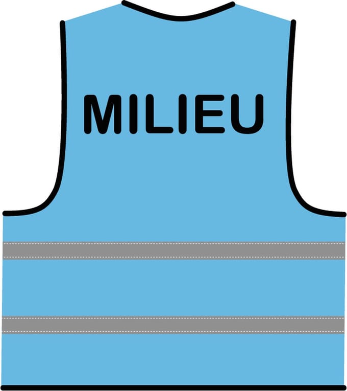 Milieu hesje lichtblauw