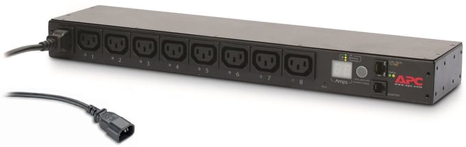 APC AP7920B Rack PDU Switched 1U 12A/208V 10A/230V 8x IEC 60320 C13 Outputs