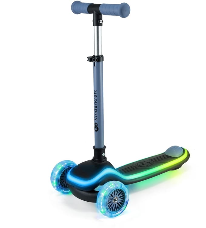 Kinderkraft RAKET - Step - LED Wielen - Inklapbaar - Verstelbaar Stuur - Blauw