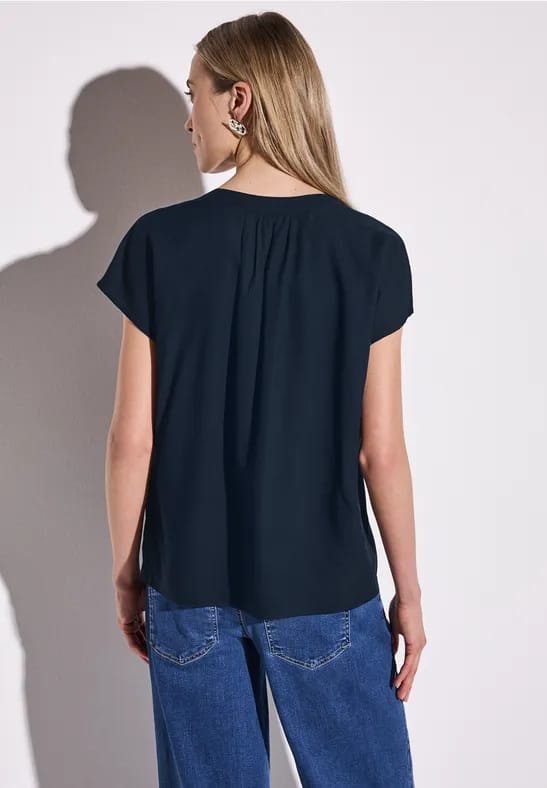 Blouse in effen kleur
