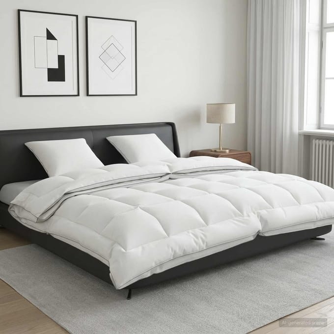 vidaXL - Dekbed - en - Kussen - Set - 3 - st - 220x260 - cm - 4 - seizoenen - 200+300 - GSM