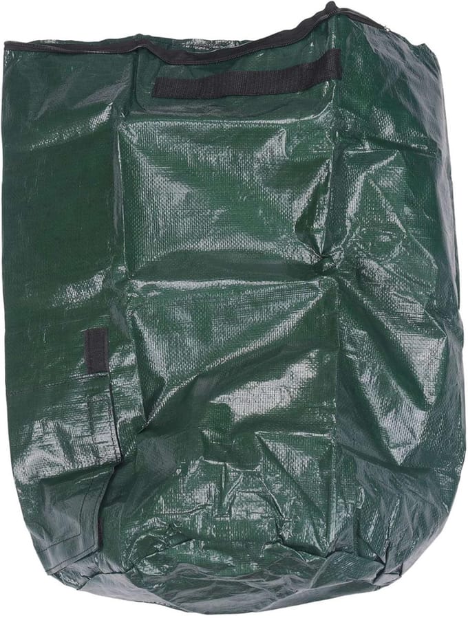 Compost Zak - Afval Verwerker - Keuken Tuin - Ventilatie Verhogend - 20cm x 3cm - Groen