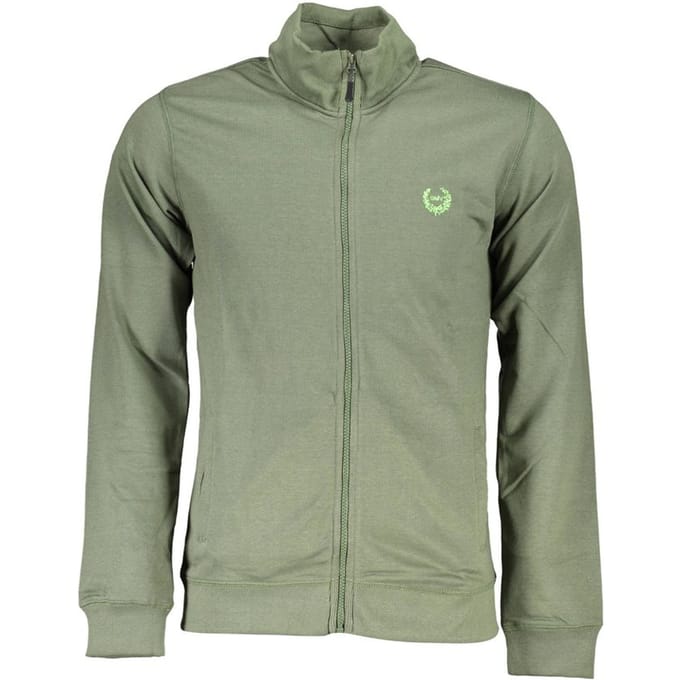 Gianmarco Venturi Verde Katoenen Heren Sweatshirt