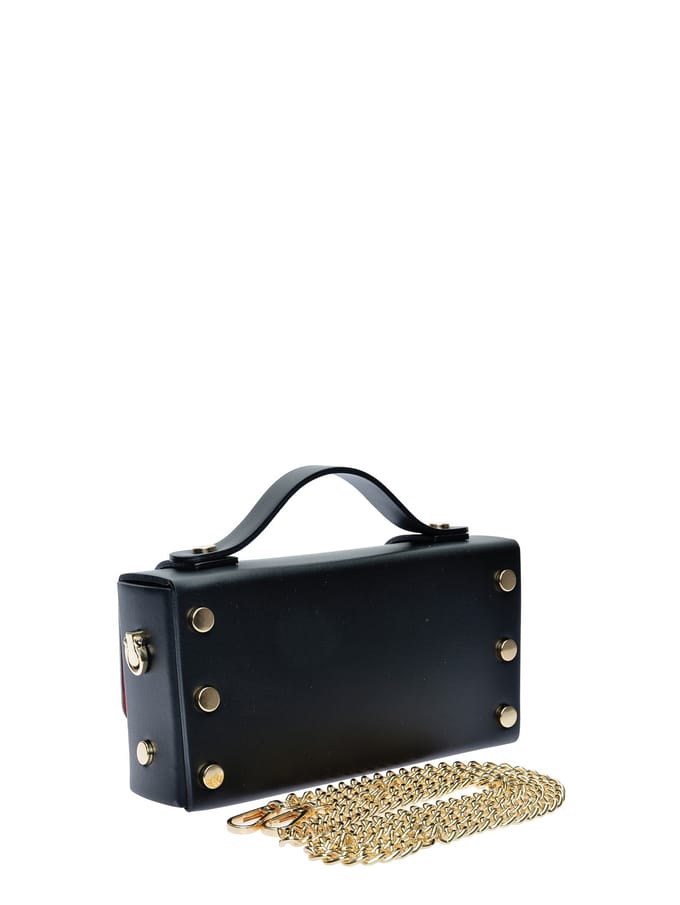 Isabella Rhea Zwart Rundleer Tas