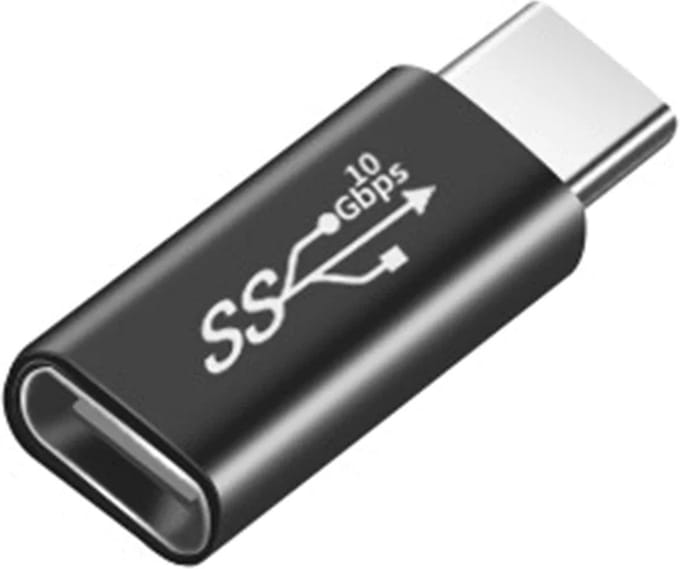 NÖRDIC USBC-MF - USB-C 3.1 Mannelijk naar USB-C 3.1 Vrouwelijk adapter