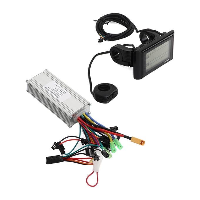 36V 48V 500W Motor Borstelloze Controller en SW900 LCD Display Elektrische Fiets Conversie Kit black