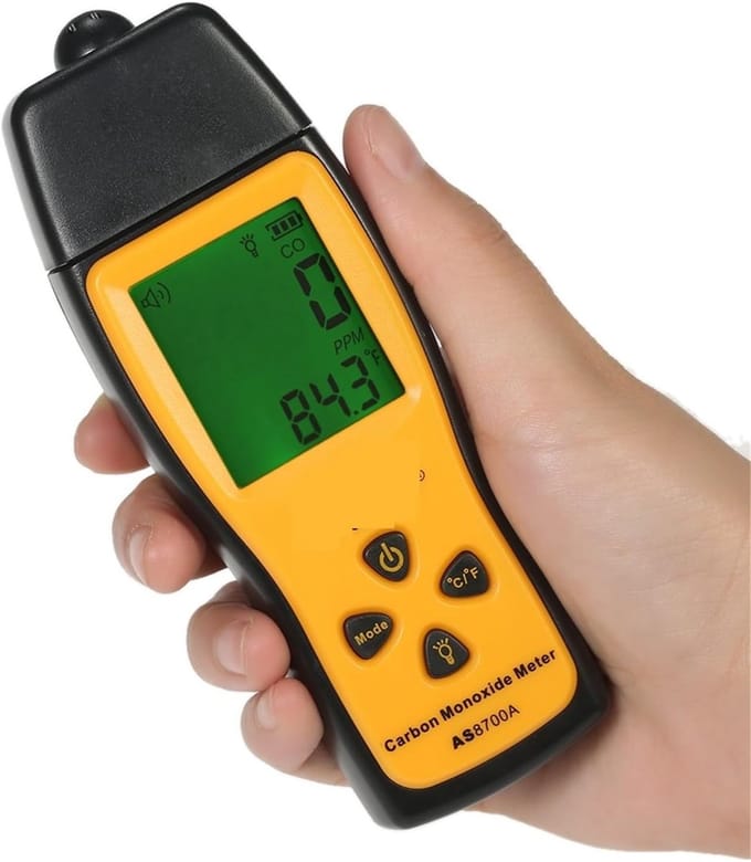 Draagbare CO Melder - Koolmonoxide Meter - Veiligheid Huis - Luid Alarm - Compact Formaat