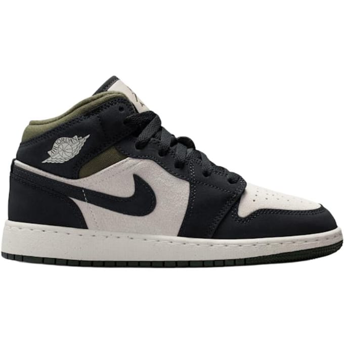 Jordan Aj1 Mid Kindersneakers - Beige - Maat 35.5 - Leer