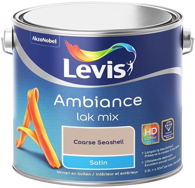 Levis - Ambiance Lak Satin Mix - Coarse Seashell - Mengverf - 2,5 L