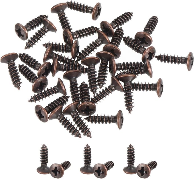 Solidchoice - 25 Stuks 3mm Schroeven voor E-Bass Pickguard Montage
