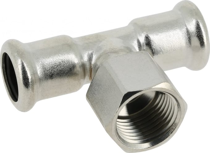BONFIX T-stuk 28 x 28 mm 3/4 inch M-Press RVS