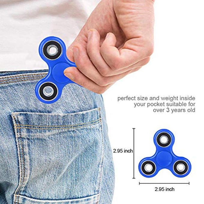 Fidget Spinner EDC Spinner Stressverlichting Angst Autisme ADHD Sensorisch Speelgoed Hoge Kwaliteit Grappig Speelgoed voor Kinderen Feestartikelen Juguetes black