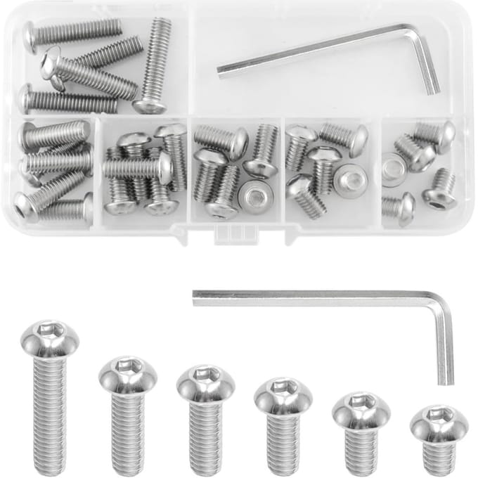 30 Stuks M6 Inbusschroeven met Sleutel en Schroefadapter voor Statief, Monopod en Rig Cage Accessoires