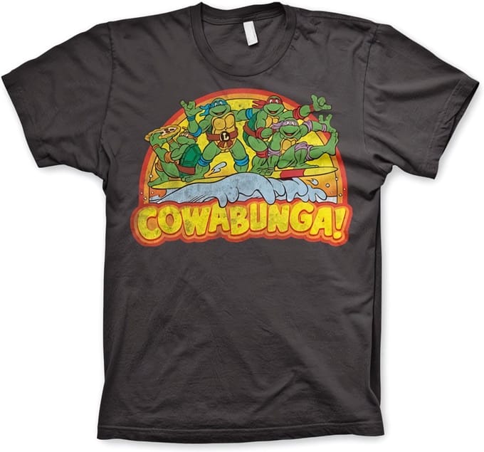 Teenage Mutant Ninja Turtles Heren Tshirt -M- Cowabunga Grijs