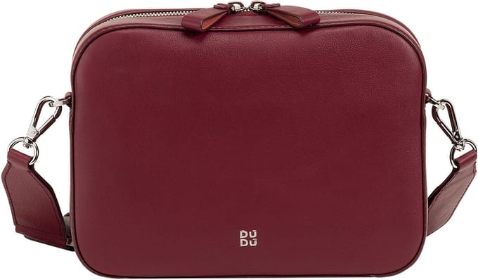 DuDu Caroline Crossbody tas Leder 24 cm - Dames - burgundy