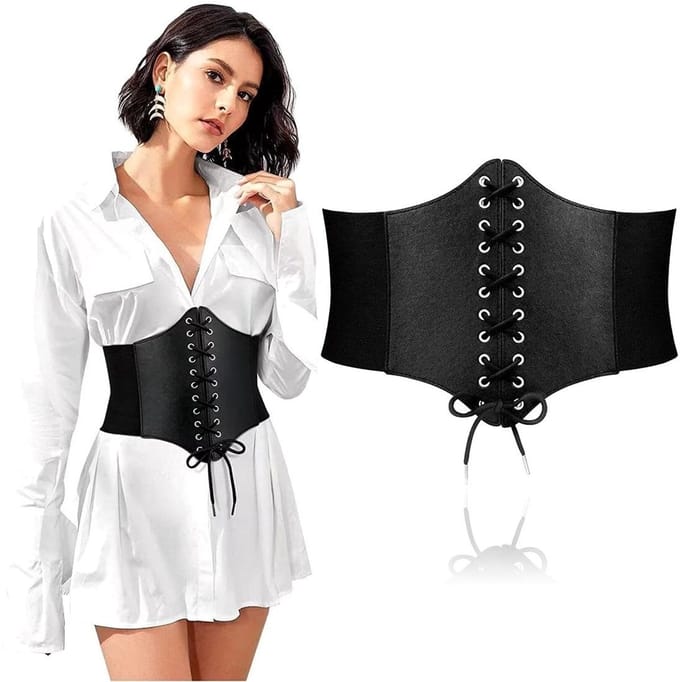 Dailygoods- Veterriem Hoogwaardige Kwaliteit - Corset Taille Riem
