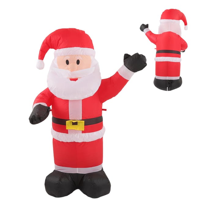 Kerst Opblaasbare Kerstman Waterdicht Scheurbestendig Opblaasbare Kerstman Decoratie met LED-verlichting