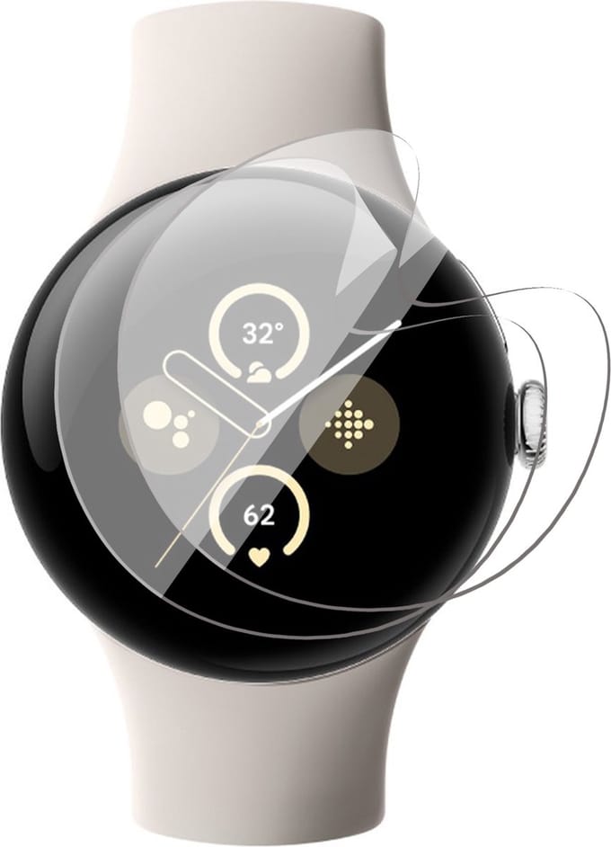 Screenprotector geschikt voor Google Pixel Watch 2 - 2x FlexGuard Screen Protector