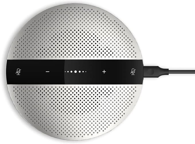 Draadloze conferentiespeaker met microfoon, plug-and-play oplossing voor computer, ruisonderdrukking en omnidirectionele opnamekwaliteit