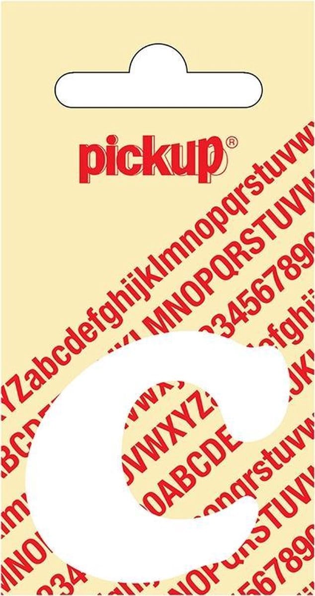 Pickup plakletter CooperBlack 40 mm - wit C