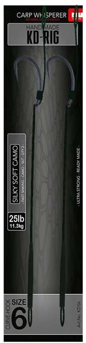 Carp Whisperer - KD Rig - Haak maat: 6 - 2 stuks - Silt