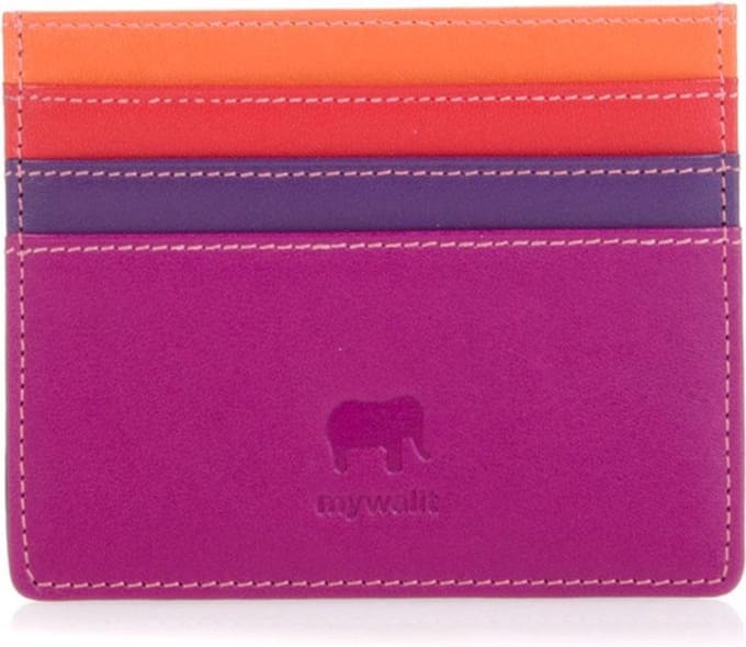 Mywalit Double Sided Credit Card Holder Sangria Multi