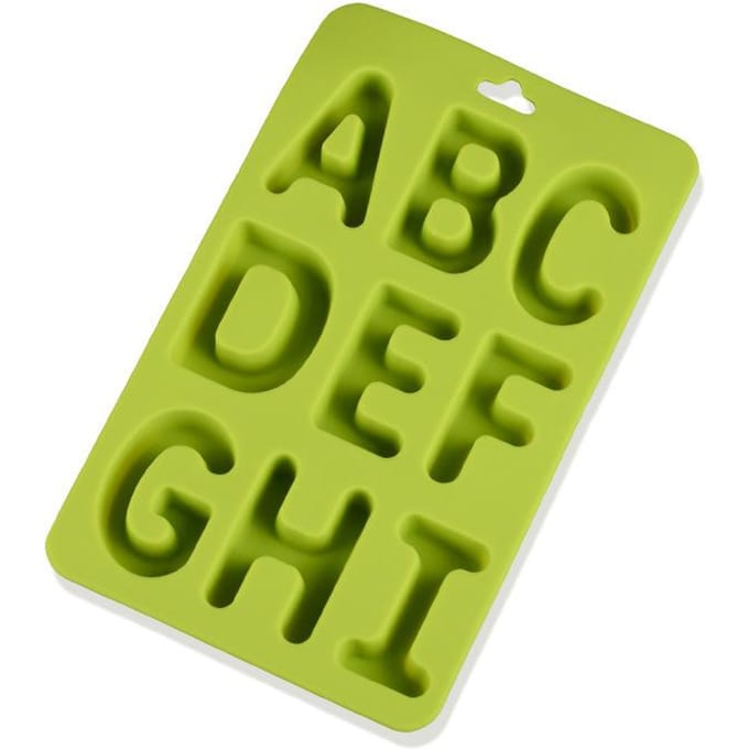 1/26 Grote Engelse Letters Siliconen Chocoladevorm Taartdecoratietools Bakvorm Koekjesaccessoires Keuken yellow