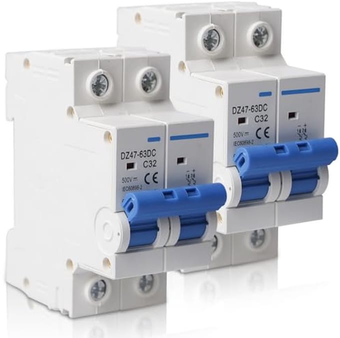 DC Stroomonderbrekers 1000V 32A voor Fotovoltaïsche Systemen - 2 Stuks