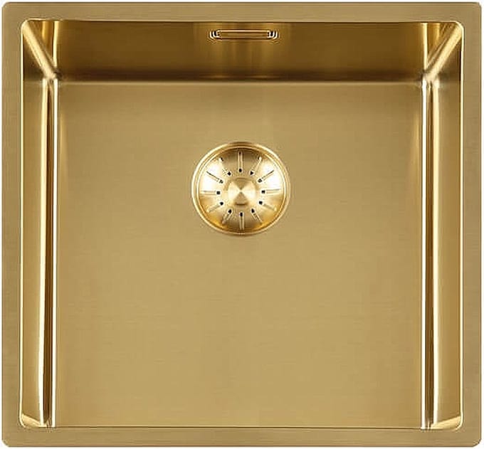 Lorreine spoelbak 40 SP 40x40cm gold