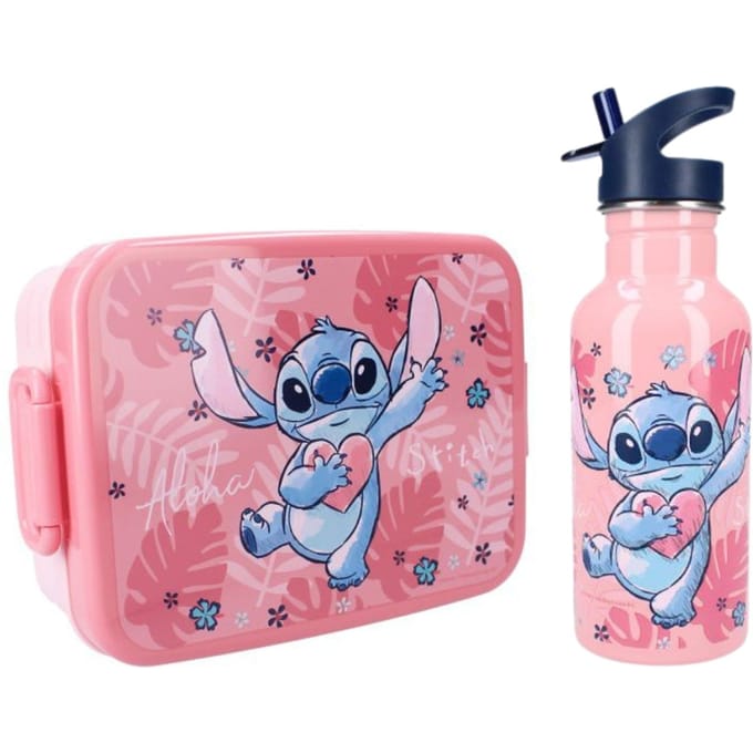 Lilo & Stitch lunchset; lunchbox en drinkfles