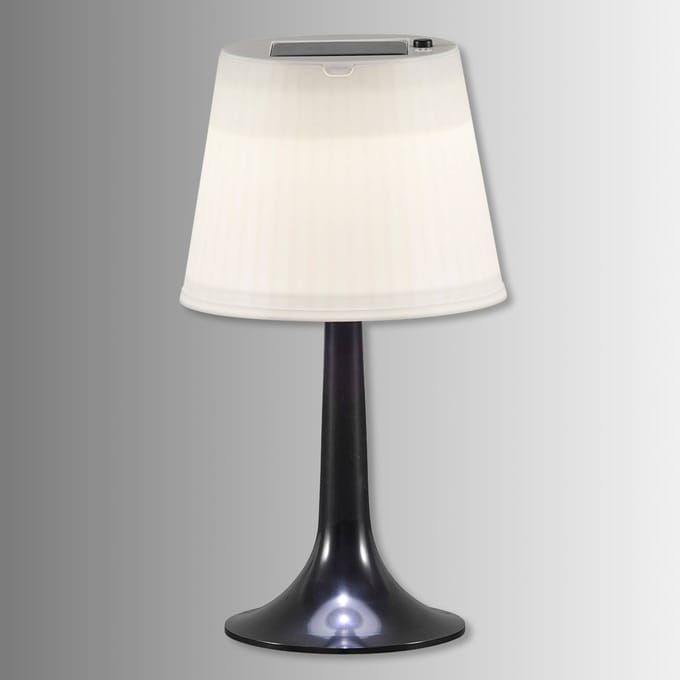 Konstsmide 7109 - Tafellamp - Assisi LED tafellamp solar 36cm 4500K - zwart