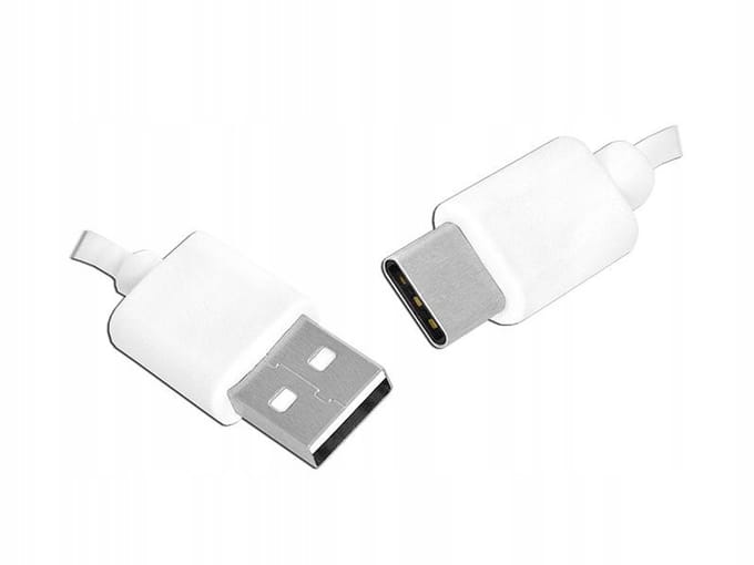 HQ USB naar USB-C Kabel 1.5m Wit - Duurzaam Gevlochten Ontwerp