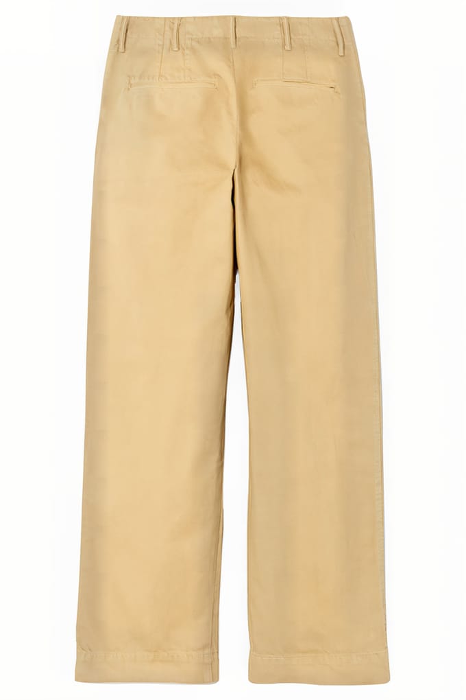 RE/DONE 90s Trouser Washed Khaki Taglia: 26 | Jeans straight fit Outlet | Donna | Marrone