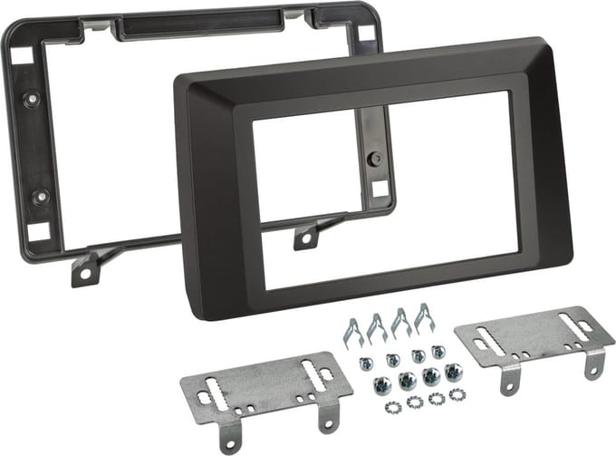 2-DIN Paneel geschikt voor Dacia Duster (SR) 2021-2022 - Kleur: zwart