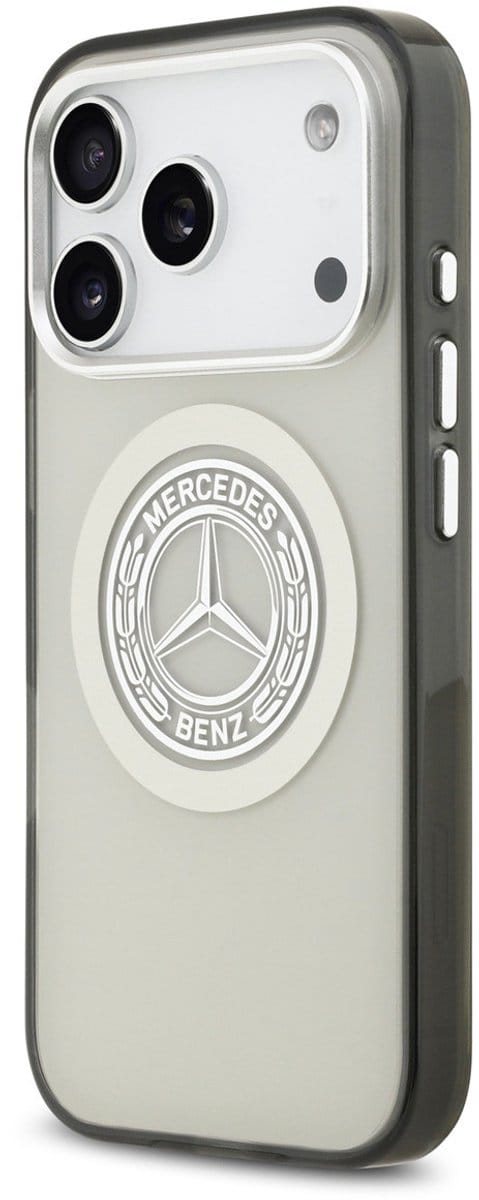 Mercedes-Benz Back Cover - iPhone 17 Pro - Grijs - Double Layer - Vintage Logo - MagSafe