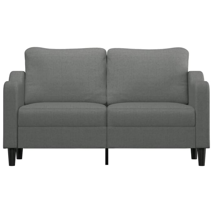 vidaXL - Tweezitsbank - 140 - cm - stof - donkergrijs