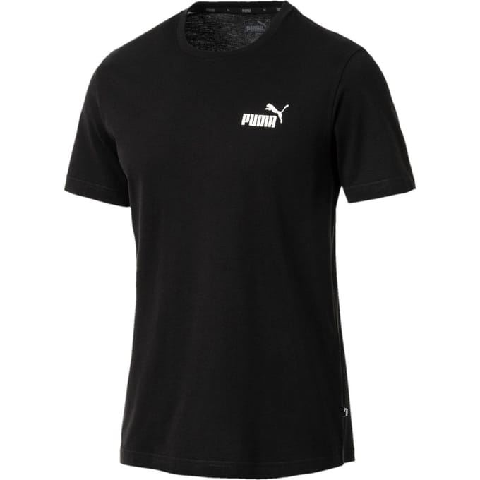 PUMA - ESS Small Logo Tee - Cotton Black - Mannen - Maat M