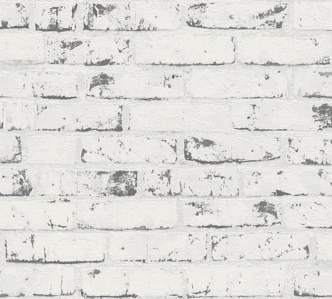 A.S. Création behang steen grijs en beige - AS-907837 - 53 cm x 10,05 m