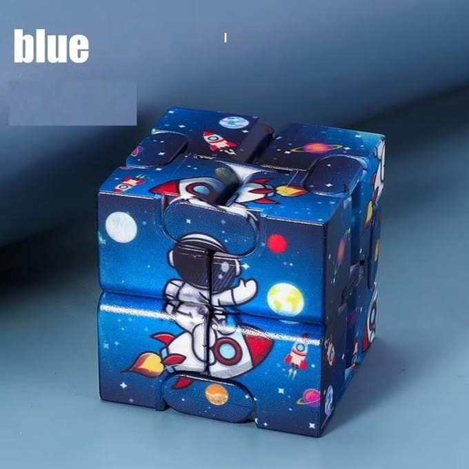 Leuke Infinity Cube Flip ADHD Angst Speeltje Vingertoppen Spel Puzzel Magisch Decompressie Kerstcadeau voor Kinderen