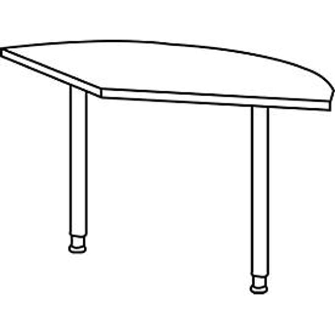 Schäfer Shop  Select Aanbouwtafel PLANOVA ERGOSTYLE 135°, lichtgrijs